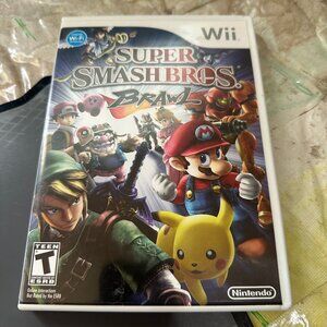 Super Smash Bros. Brawl (Nintendo Wii, 2008) Tested Complete/w Manual CIB Mint